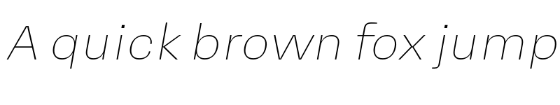 Preview of Mena Grotesk Thin Italic font