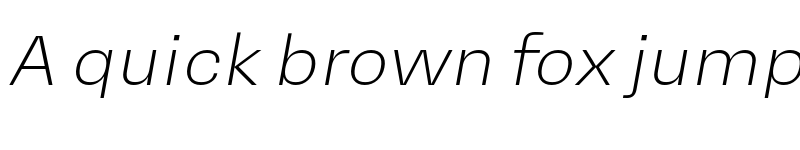 Preview of Mena Grotesk UltraLight Italic font