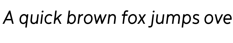 Preview of Menca Medium Italic font