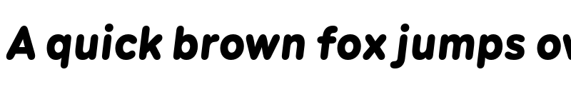 Preview of Menco Black Italic font