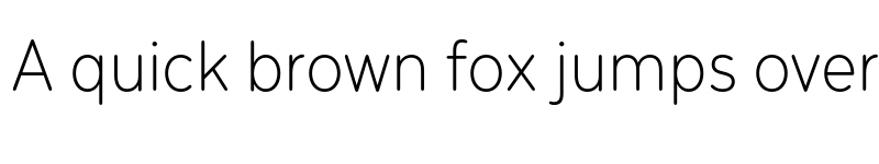 Preview of Menco Light font