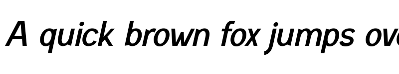 Preview of Menta Sans Italic font