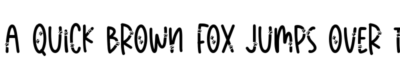 Preview of Meow Paw Regular font