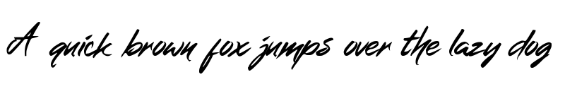 Preview of MerahbBush Regular font
