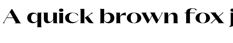 Preview of Merchant Black Expanded font