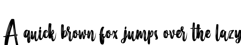Preview of Merci Heart Brush Regular font