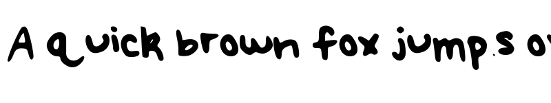 Preview of Meredith's Hand Medium font