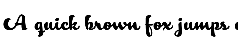 Preview of MerengueScriptW00-Regular Regular font