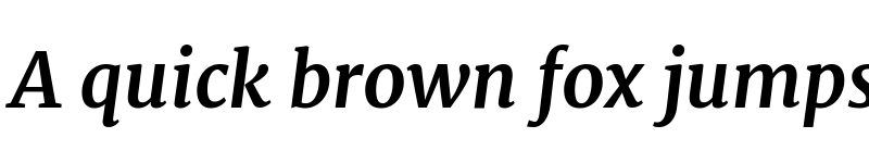 Preview of Merriweather Bold Italic font