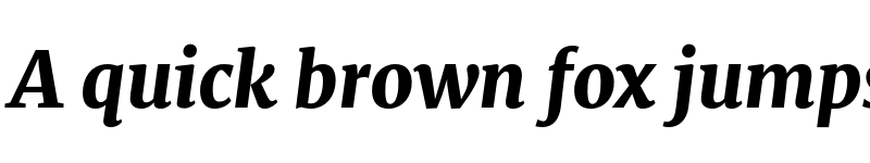 Preview of Merriweather Heavy Italic font