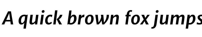 Preview of Merriweather Sans Bold Italic font