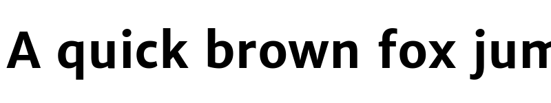 Preview of Merriweather Sans Bold font