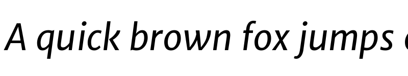 Preview of Merriweather Sans Italic font