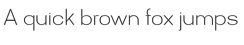 Preview of Mersad Thin font