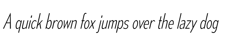 Preview of Mesmerize Condensed ExtraLight Italic font