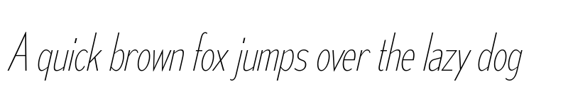 Preview of Mesmerize Condensed UltraLight Italic font