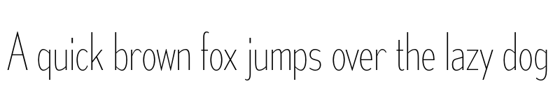 Preview of Mesmerize Condensed UltraLight font