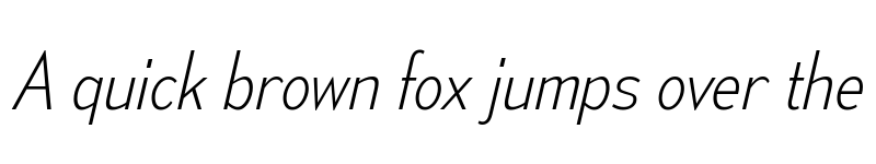 Preview of Mesmerize SemiCondensed ExtraLight Italic font