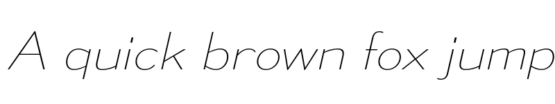 Preview of Mesmerize SemiExpanded UltraLight Italic font