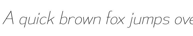 Preview of Mesmerize UltraLight Italic font