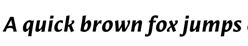 Preview of Mestiza Sans Bold Italic font