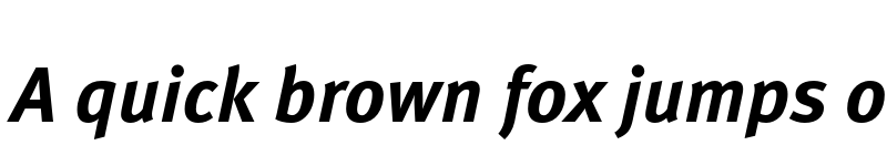 Preview of Meta Pro Bold Italic font