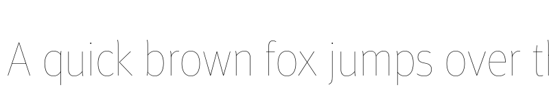 Preview of Meta Pro Hairline font