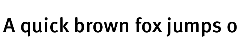 Preview of Meta Pro Medium font