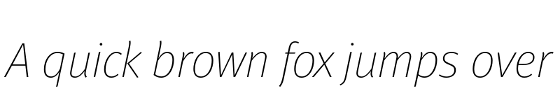 Preview of Meta Pro Thin Italic font