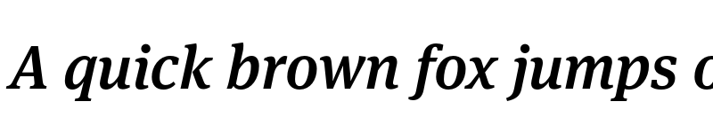 Preview of Meta Serif Pro Medium Italic font