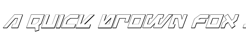 Preview of Metal Storm 3D Italic Italic font