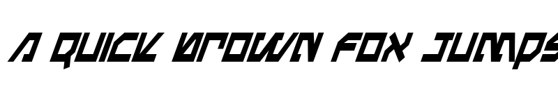 Preview of Metal Storm Condensed Italic Condensed Italic font
