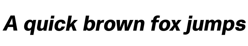 Preview of Metrik Trial Black Italic font