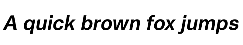 Preview of Metrik Trial Bold Italic font