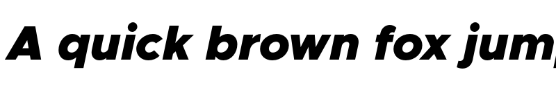 Preview of Metropolis Black Italic font