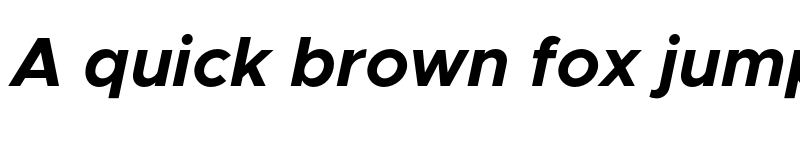 Preview of Metropolis Bold Italic font