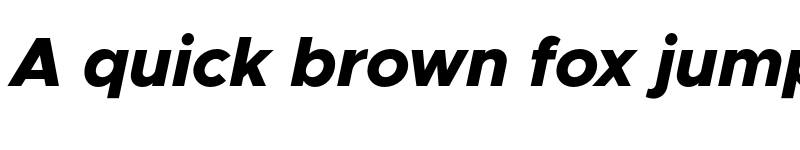 Preview of Metropolis Extra Bold Italic font