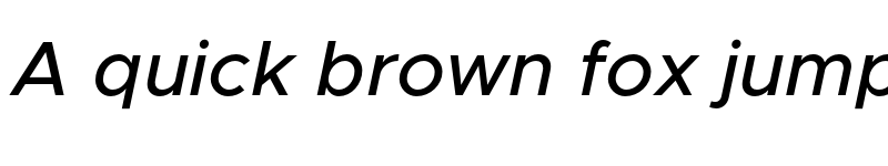 Preview of Metropolis Medium Italic font