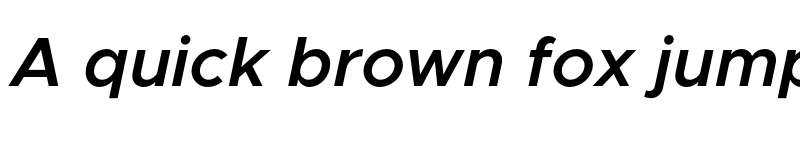 Preview of Metropolis Semi Bold Italic font
