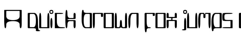 Preview of MetroSlum Regular font