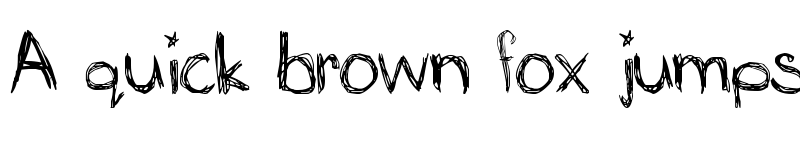 Preview of Mia's Scribblings ~ Regular font