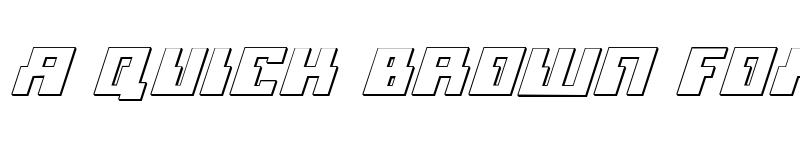 Preview of Micronian 3D Italic Italic font