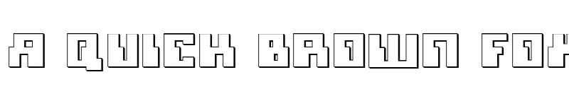 Preview of Micronian 3D Regular font