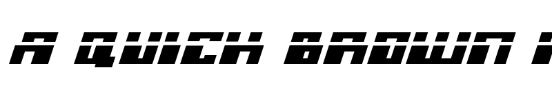 Preview of Micronian Expanded Laser Italic Expanded Italic font