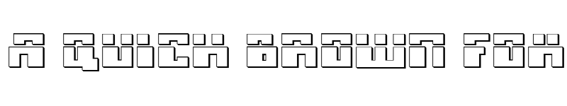 Preview of Micronian Laser 3D Regular font