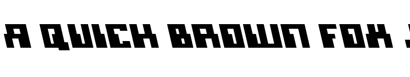 Preview of Micronian Leftalic Italic font