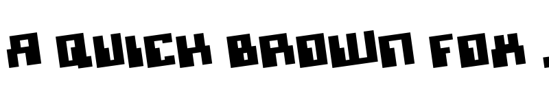 Preview of Micronian Rotate Regular font