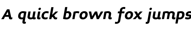 Preview of Midiet Sans Italic Bold font