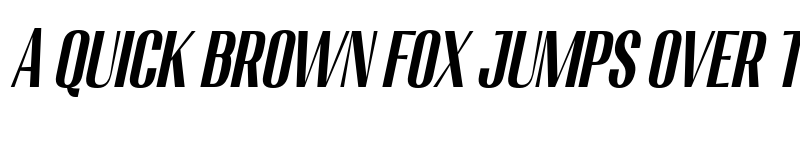 Preview of Migha Bold Condensed CNTR Slant font