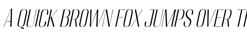 Preview of Migha Light Condensed Slant font